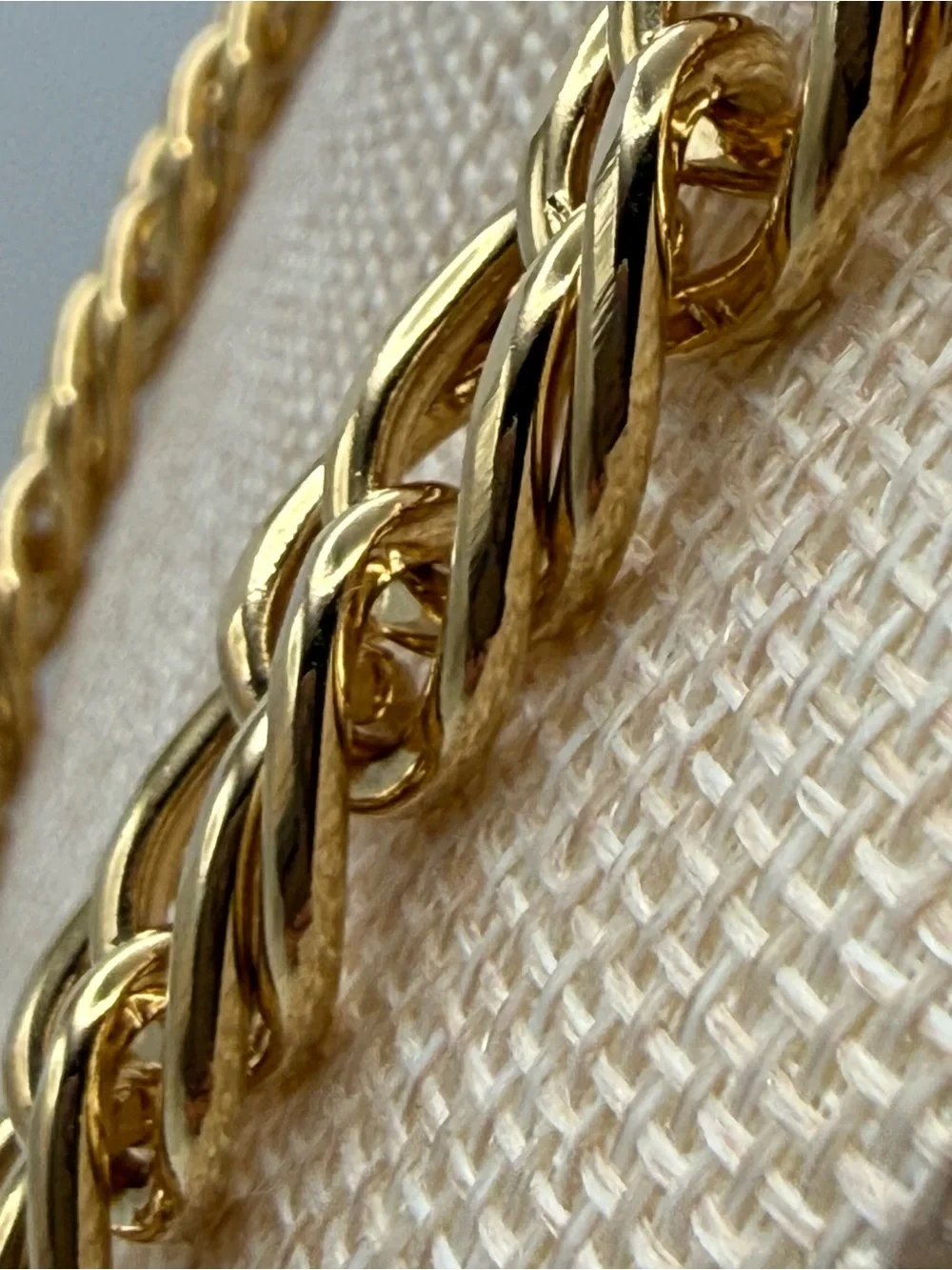 Kenneth Jay Lane Polished Gold-Tone Double Link Necklace